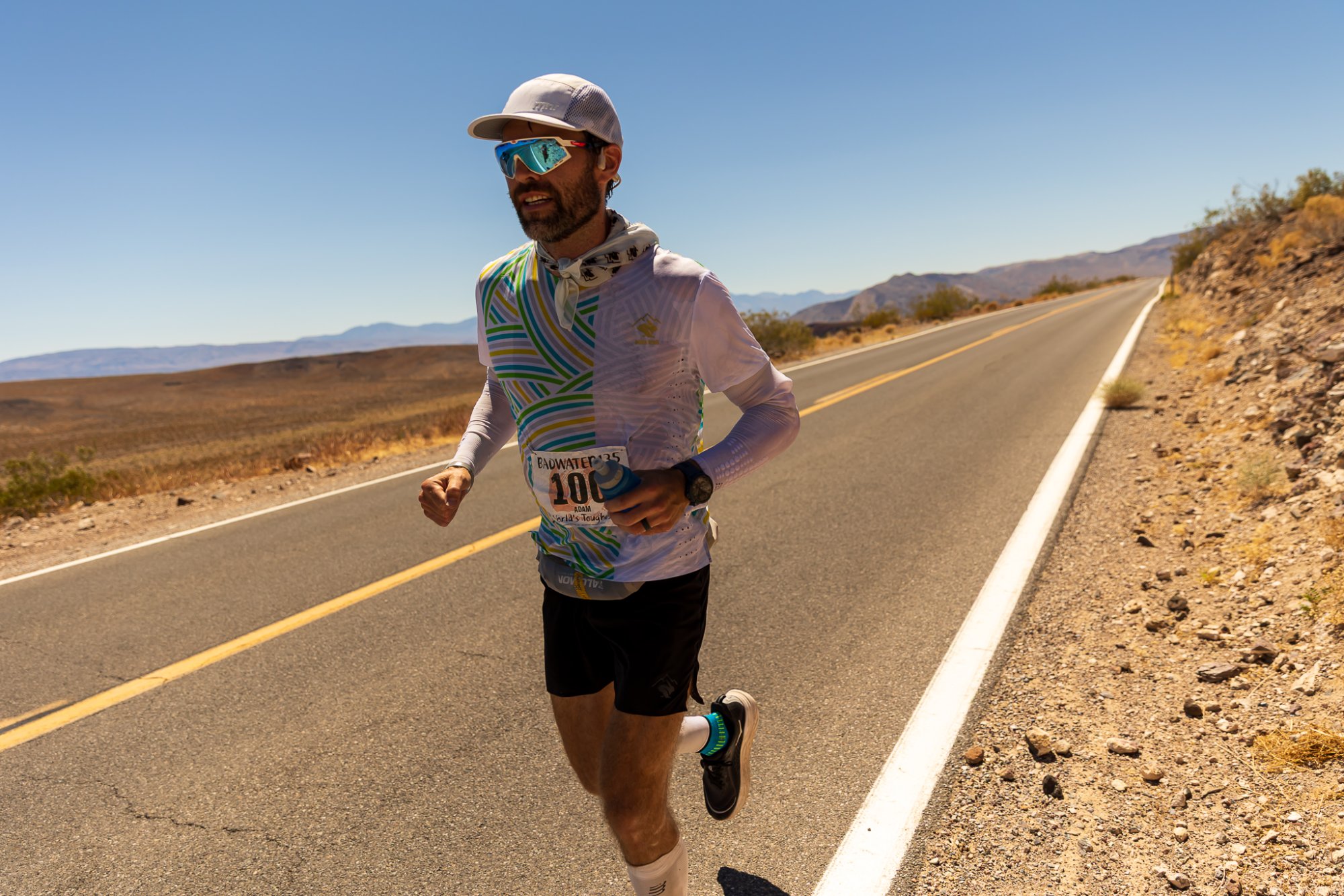 Adam Kimble running Badwater 135 through Death Valley